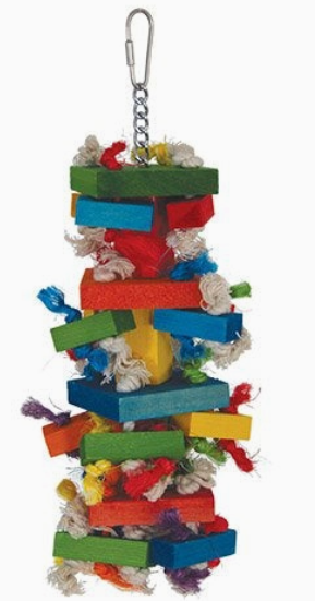 Medium Knots 'n Blocks Bird Toy
